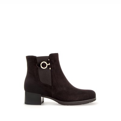 Bottines en velours à talon décroché bloc GABOR