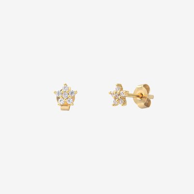 Paire de boucles d'oreilles doré à l'or fin AIMÉE CAROLINE NAJMAN
