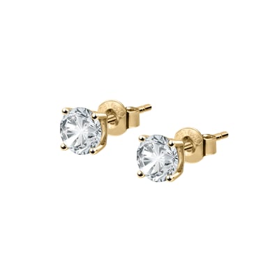 Boucles d'oreilles en or jaune 750 BLUESPIRIT