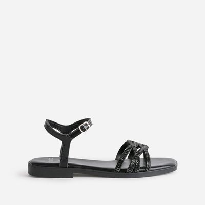 Sandales Plates NOLANA TEXTO