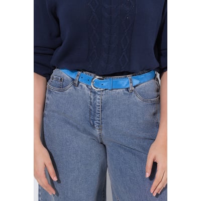 Ceinture aspect cuir suédé, boucle en métal ULLA POPKEN
