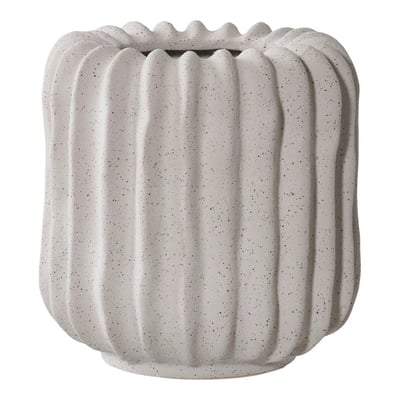 Cache-pot décoratif salon gris moucheté H 15 cm PIER IMPORT
