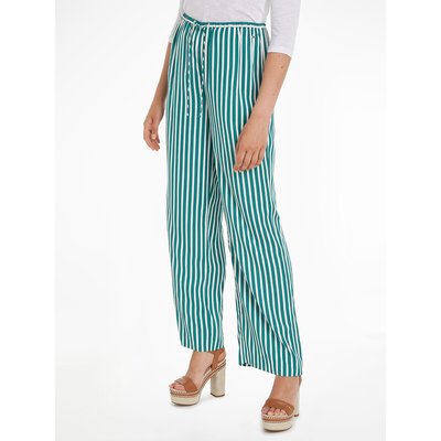Pantalon fluide large rayé, taille élastique TOMMY HILFIGER