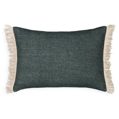 Housse de coussin frangée en lin, Taram AM.PM