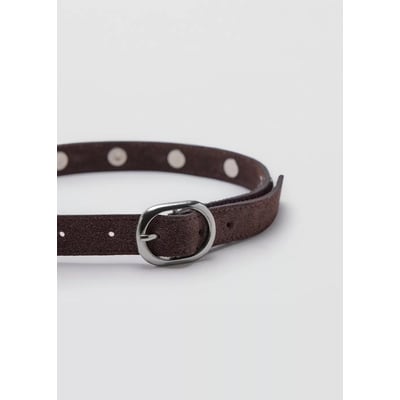 Ceinture en cuir à clous MANGO KIDS