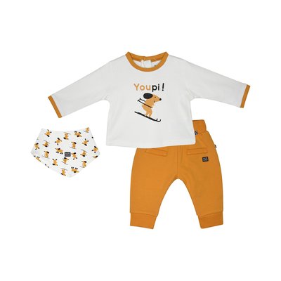 Tshirt pantalon bavoir jad maille bebe SUCRE D'ORGE