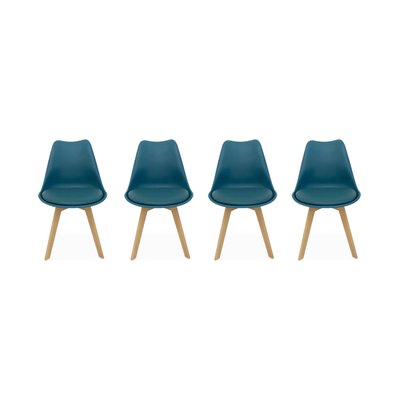 Chaise scandinave acier (lot de 4) NILS SWEEEK
