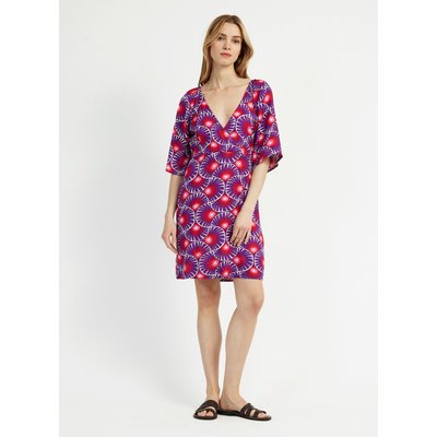 Robe courte imprimée dos-nu OLIZA AN'GE