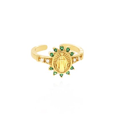 Bague ajustable avec cabochon central MARISA HIPANEMA