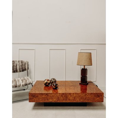 Grande table basse en orme Donna N°400 - Bon état DEBONGOUT