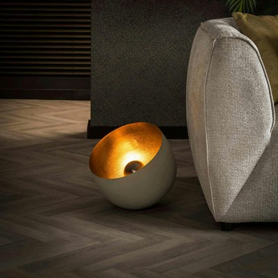 Lampe à poser cloche finition gris naturel ø 36 cm RALF PIER IMPORT