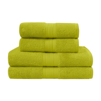 Ensemble de bain 4 pièces (2 draps de bain + 2 serviettes de toilette) LUXURY SENSEI MAISON