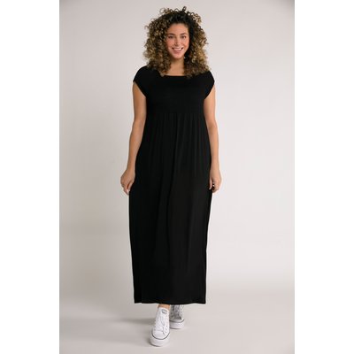 Robe smockée, coupe évasée. Encolure carrée ULLA POPKEN