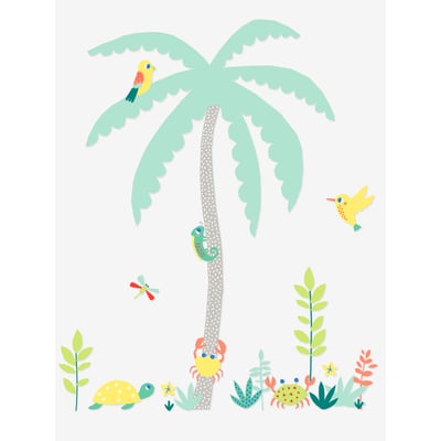 Sticker géant enfant île palmier VERTBAUDET