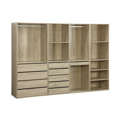 Kit dressing modulable décor bois 4 éléments MODULO SWEEEK
