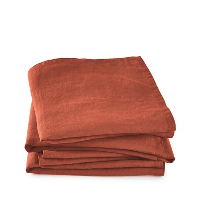 Set van 4 servetten van gewassen linnen Victorine LA REDOUTE INTERIEURS