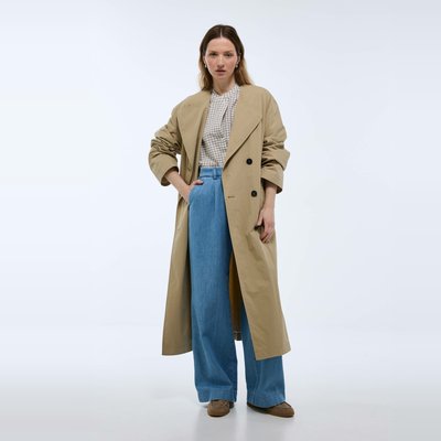 Trench uni long MONOPRIX