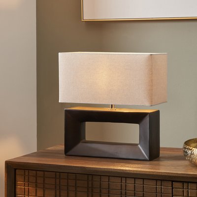 Ceramic Rectangular Table Lamp SO'HOME