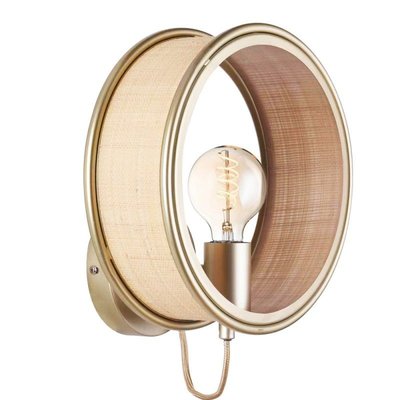 Applique Bob Champagne Et Fibre Naturelle MILLUMINE