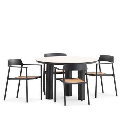 Set de jardin, 4 chaises, PETRA & OTTAWA DEFORA HOME