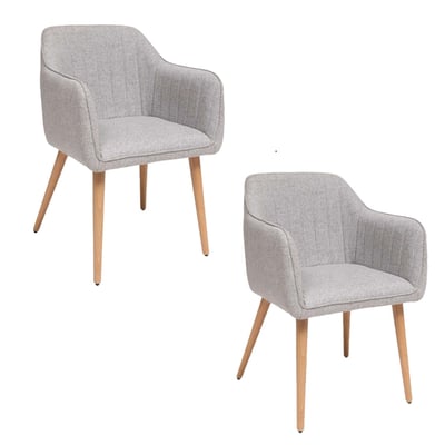 Lot de 2 fauteuils à dîner VISOCA TOILINUX