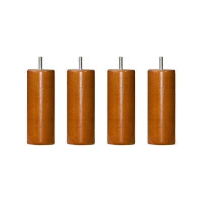 Pied cylindrique bois (lot de 4) SOMEO