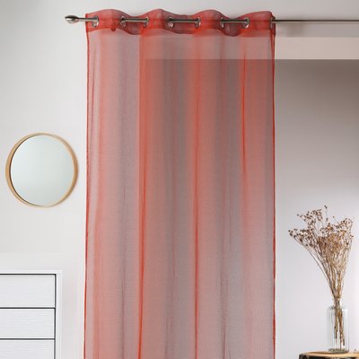 Voilage uni en maille filet HOME MAISON