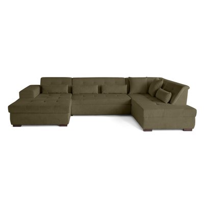 Canapé d'Angle Convertible en Velours côtelé 7 places - VERMONT LISA DESIGN