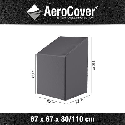 Garden Stackable Chair Cover 110x67cm AEROCOVER