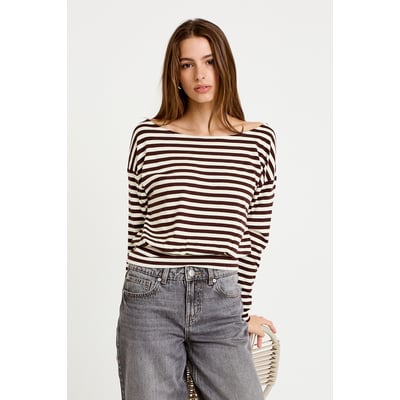 Pull col bateau manches longues CACHE CACHE