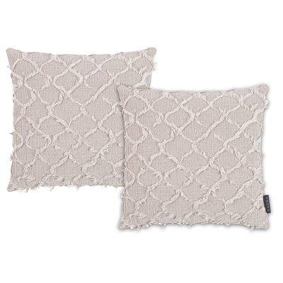 Housses de coussin jacquard velours relief NOMI- Lot de 2 MAGMA HEIMTEX