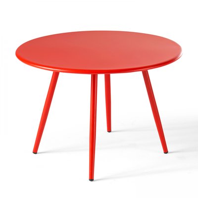 Table basse en métal ronde, diamètre 40 cm, PALAVAS OVIALA