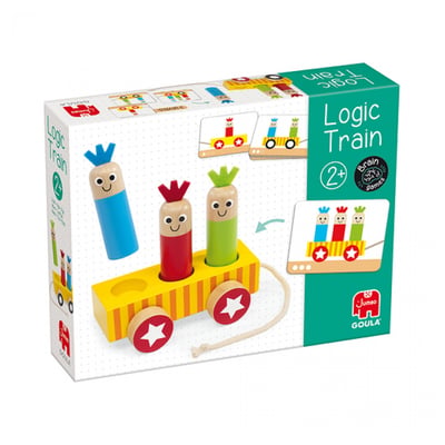 Logic train en bois a assembler GOULA