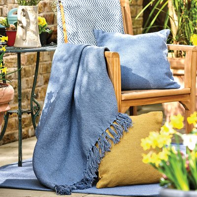 Indoor/Outdoor Plain Woven Throw 100% Recycled HUG RUG WOVEN