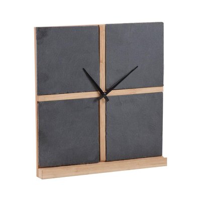 Horloge ardoise et bambou AUBRY GASPARD