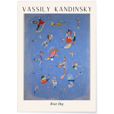 Affiche Vassily Kandinsky Blue Sky L'AFFICHERIE