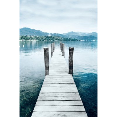 Tableau Mural Ponton Et Montagne GRANDS ESPACES CEANOTHE