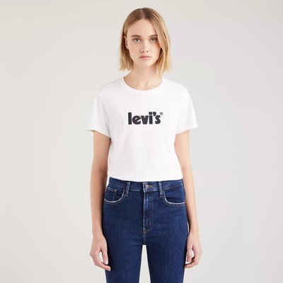 T-shirt met ronde hals en logo vooraan LEVI'S