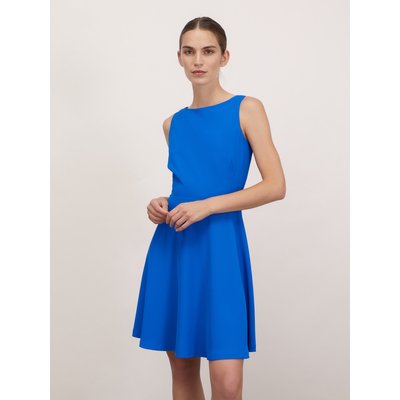 Mini robe sans manches en tissu crêpe teinte unie MOTIVI