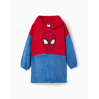 Sweat à capuche convertibible en polaire corail avec Spider-Man ZIPPY