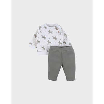 Ensemble sweatshirt et jogging zèbre en Sweatoloudoux® NOUKIE'S