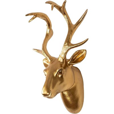 Décoration murale en polyester buste de cerf HANAH HOME