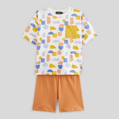 Pyjama short imprimé en jersey coton BIO GOTS MONOPRIX