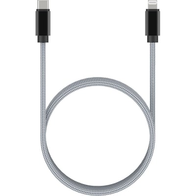 Câble Lightning vers USB-C 2M certifié Apple Gris ADEQWAT
