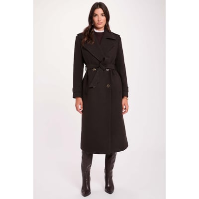 Manteau long ceinturé MORGAN