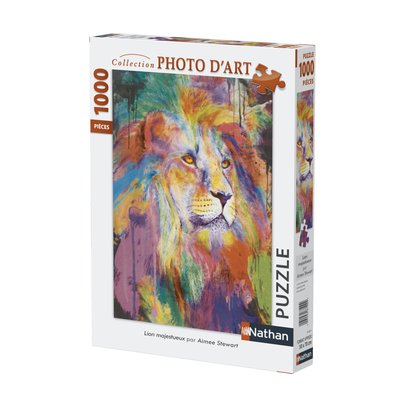 Nathan- Puzzle Lion Majestueux 1000 Pièces NATHAN