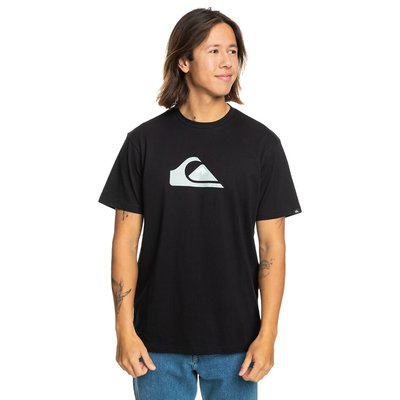 Logo Print T-Shirt with Crew Neck and Short Sleeves QUIKSILVER