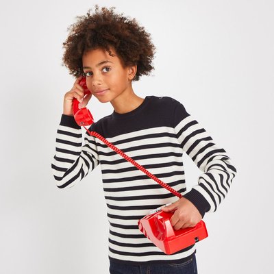 Pull marinière avec boutons sur l'épaule contenant de la laine,  certifié OEKO-TEX MONOPRIX KIDS