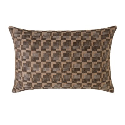 Housse de coussin en Jacquard graphique laine et coton  VITORIO MADURA