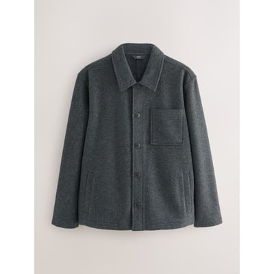 Veste-chemise en polaire aspect laine NEXT
